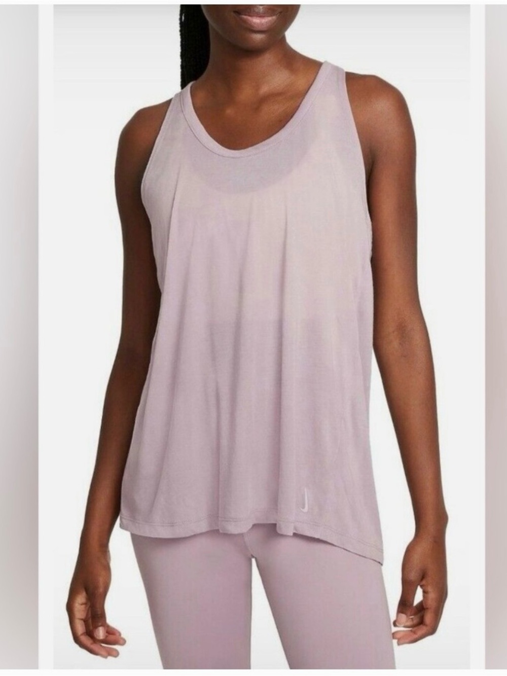 Nike Yoga dri-fit cross back tank top size XL lavender color
